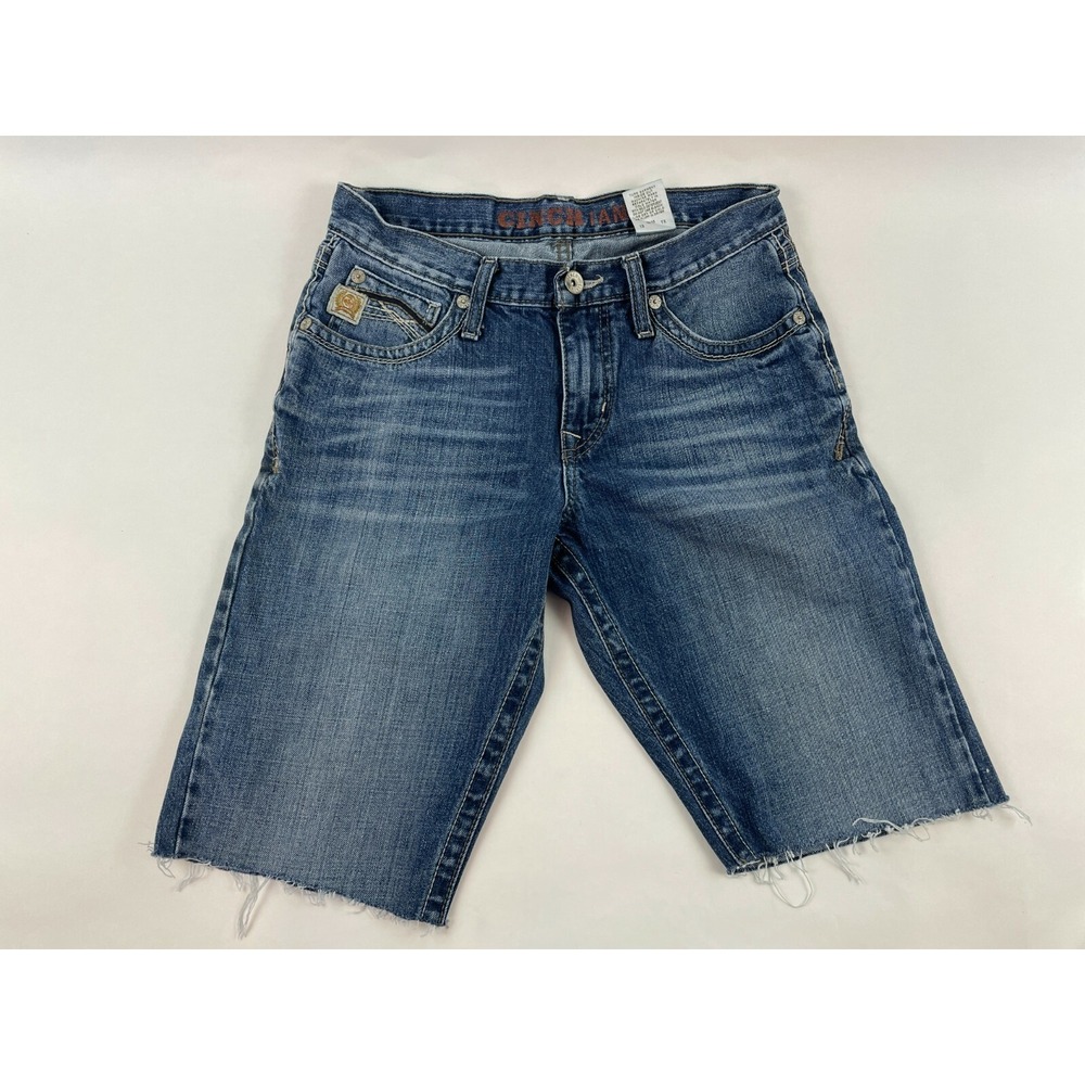 Cinch IAN Jean Shorts Men's Size 29 Altered (29x11.5) Raw Hem Mid Rise Cut-Off